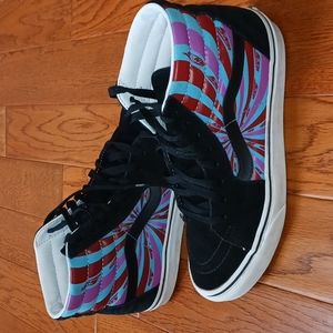 Vans Unisex Sk8-HI Retro Mart Black Men 8.5 Women 10